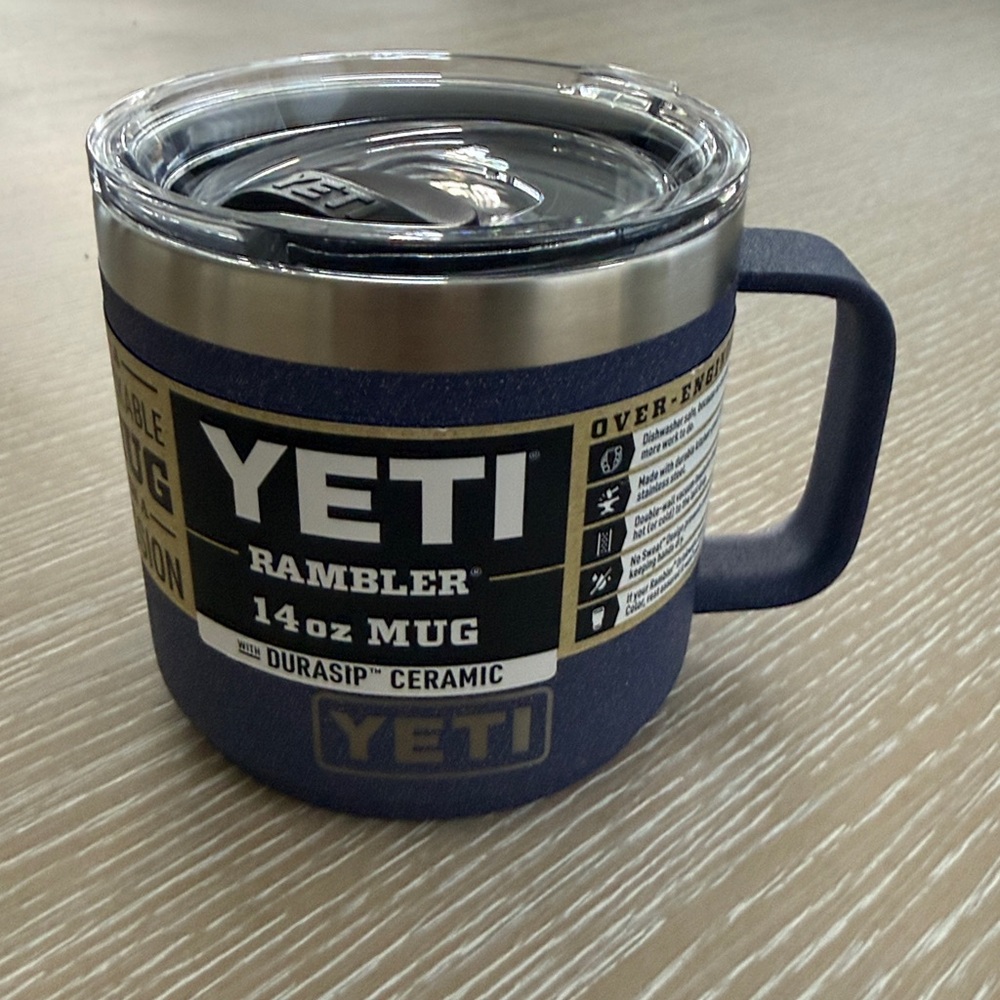 YETI Rambler 14 oz Stackable Mug Moon Dust Textured STACKABLE MUG CERAMIC LINING - Picture 2 of 16